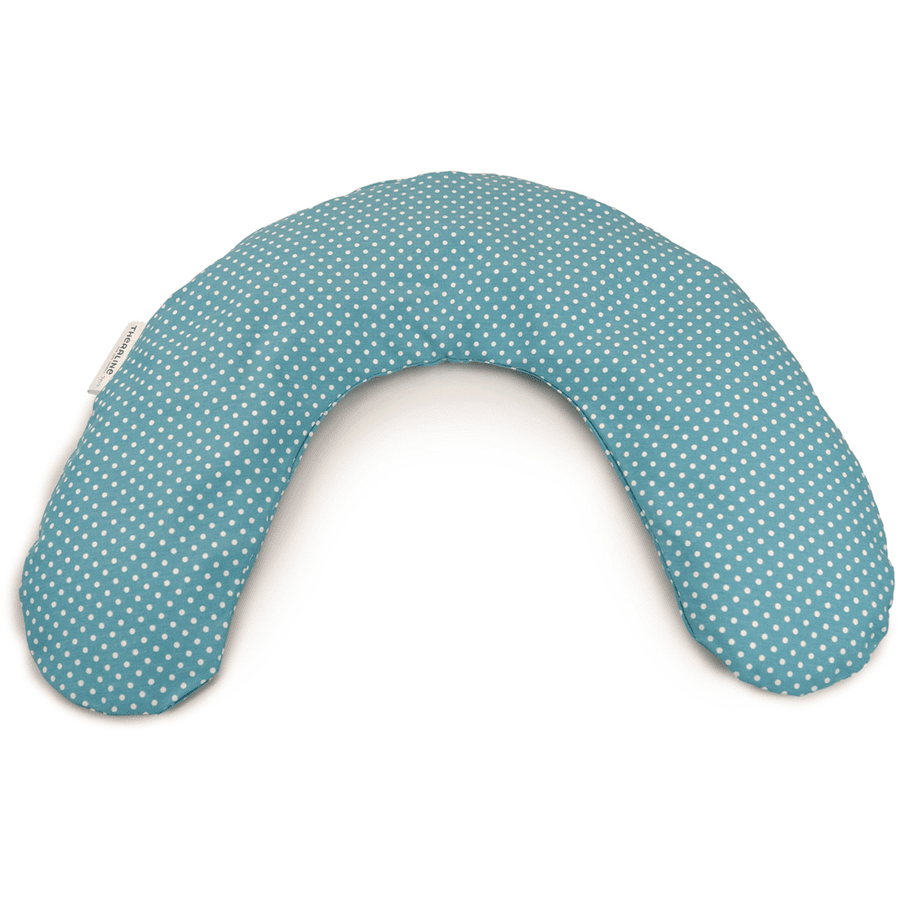 THERALINE Housse de coussin pour bébé prématuré 100x15 cm pois turquoise