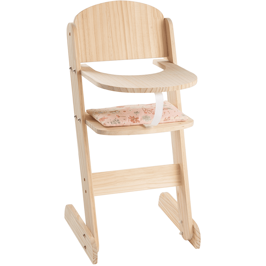 howa® Chaise haute pour poupée miniflowers bois
