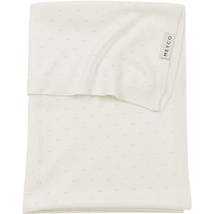 MEYCO Babytæppe Ajour bambus offwhite 100 x 150 cm