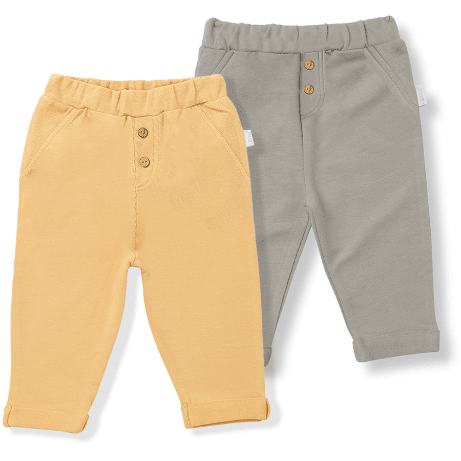 LITTLE  Broek Savannah 2-pack olive green / sand 