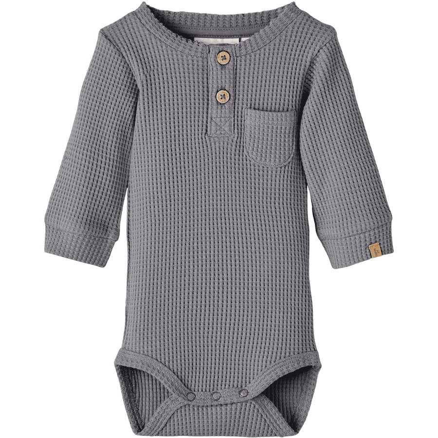 Lil'Atelier langærmet bodysuit Nbmrolf Silver Filigree