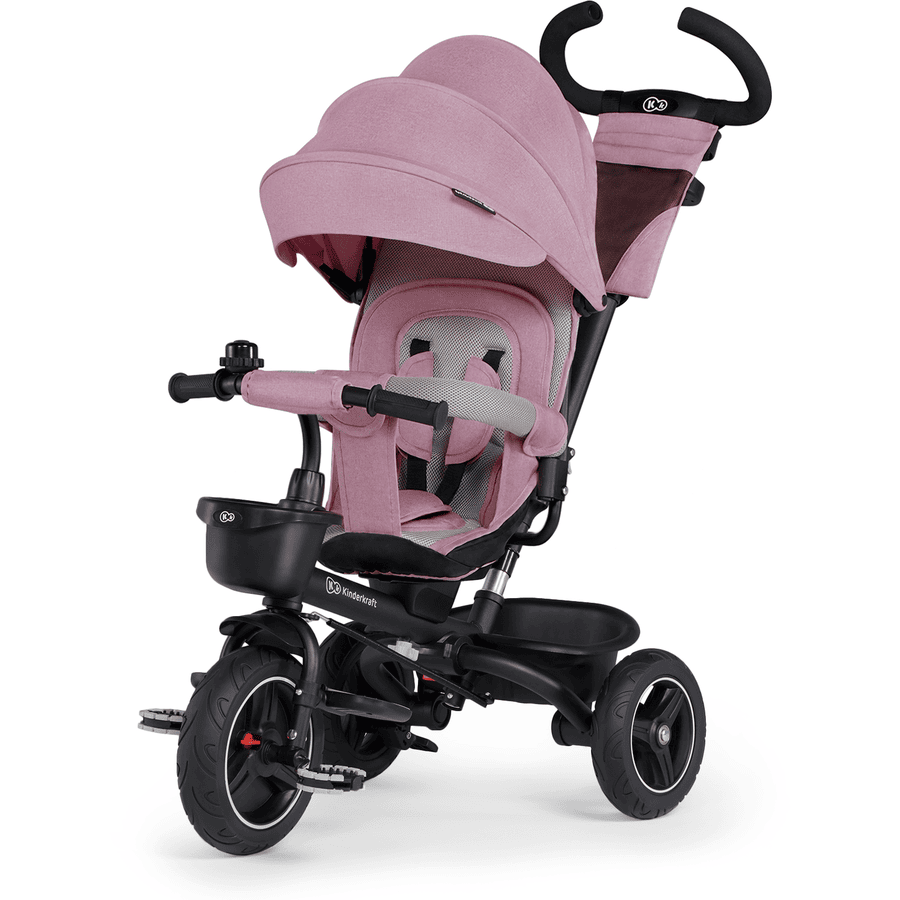 Kinderkraft Tricycle enfant évolutif 5en1 SPINSTEP, rose mauve