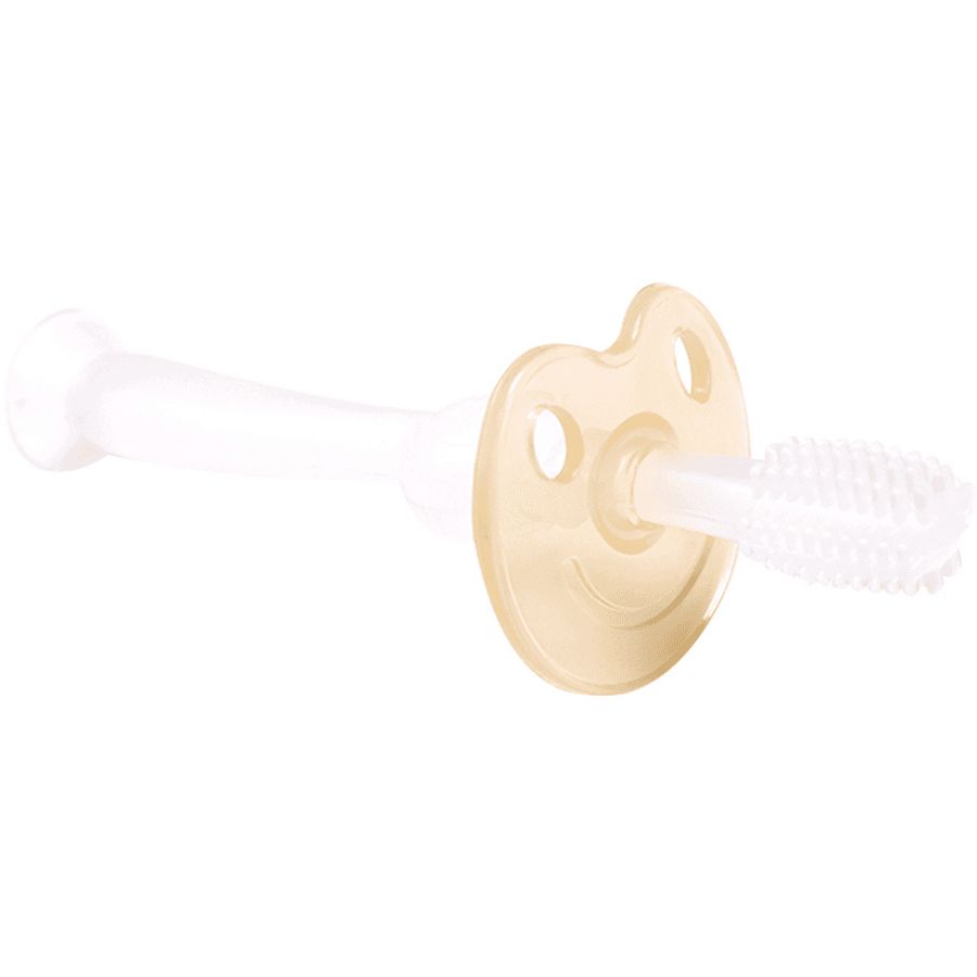 haakaa® Brosse à dents enfant 360° silicone transparent