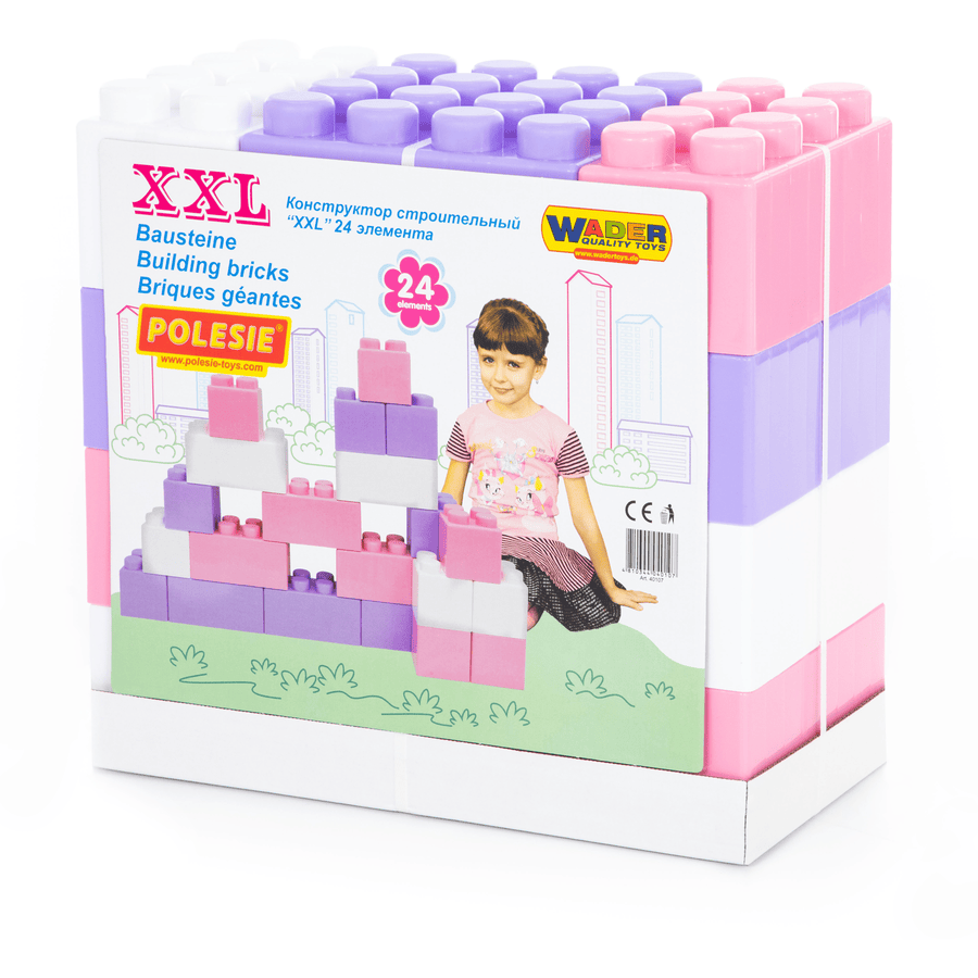 Wader Quality Toys XXL bouwstenen 24 stuks, Girls 