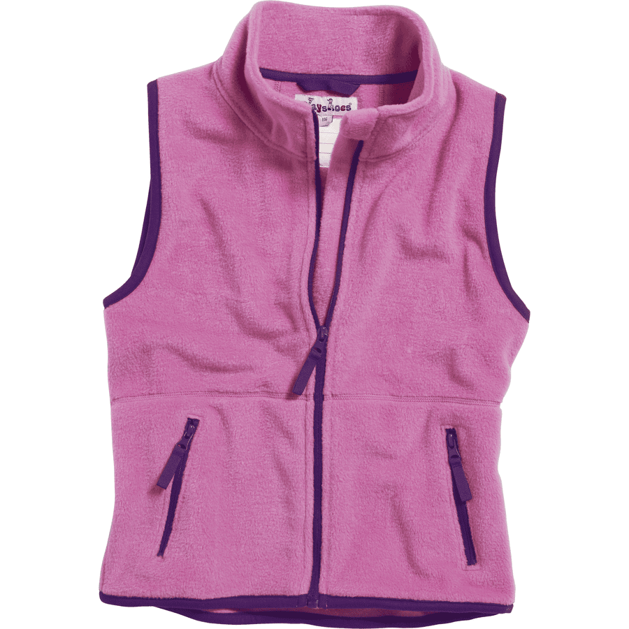  Playshoes  Gilet in pile a contrasto rosa