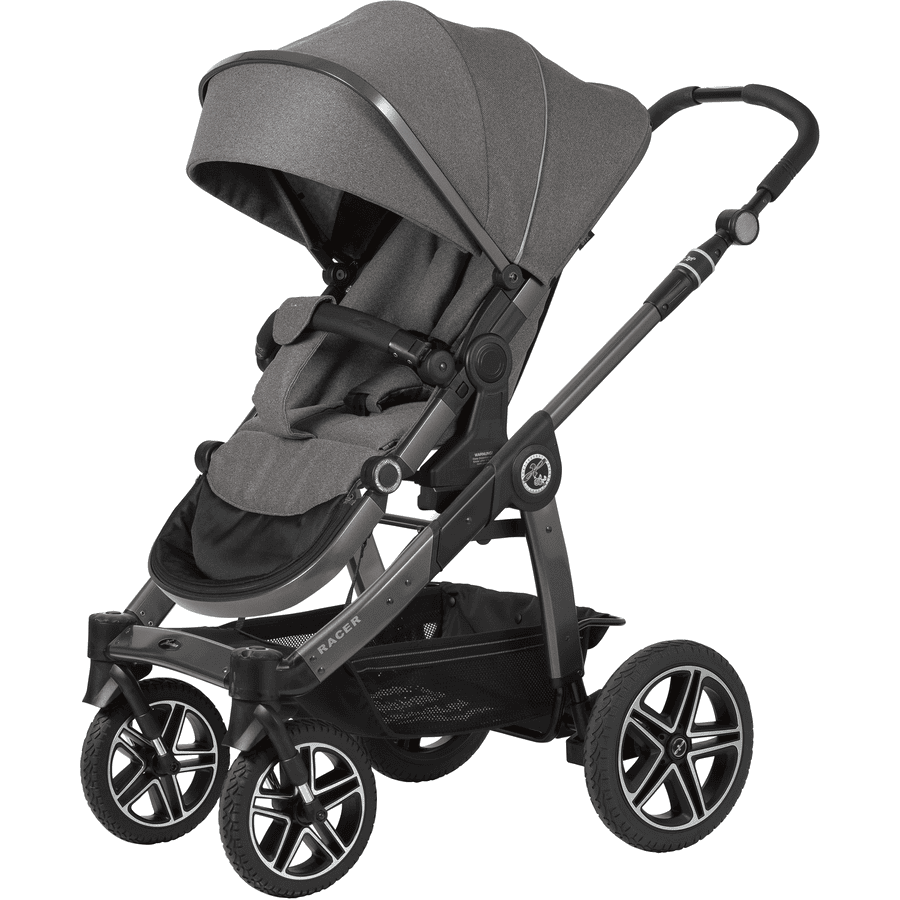 Hartan Kinderwagen Racer GTX mit Handbremse Casual Collection stardust (902) Gestellfarbe platin