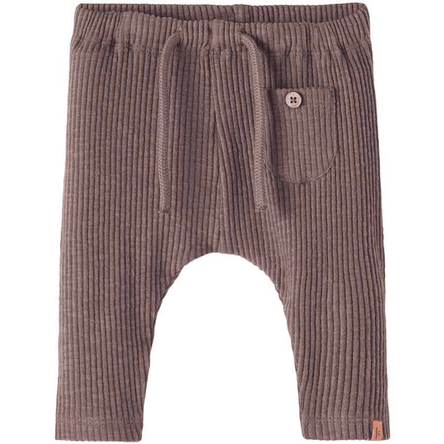 Lil'Atelier Broek Nbmrajo Plum Truffel