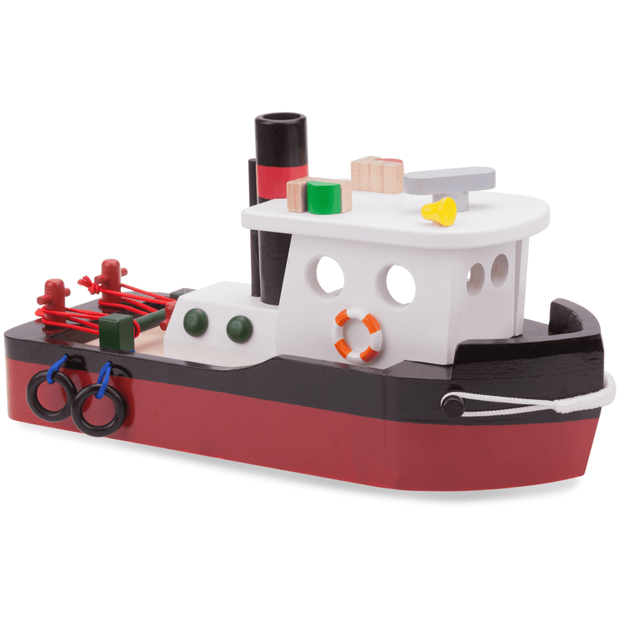 New Classic Toys Figurine bateau remorqueur bois