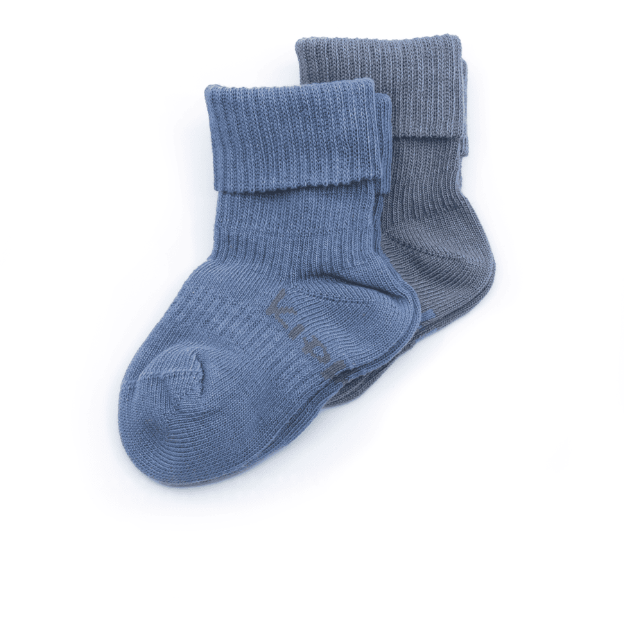 KipKep Stay-On Socken 2er-Pack Denim Blue