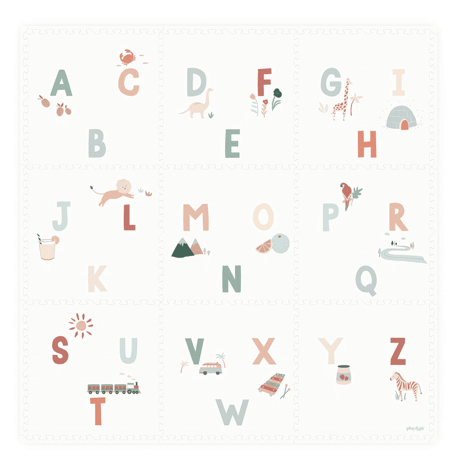 play&go® Puzzlematte Alphabet 180 x 180 cm