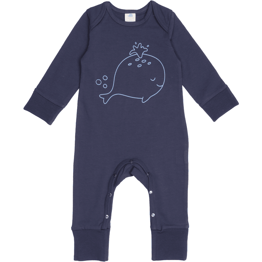 Walkiddy Pyjama combinaison enfant baleine bleu marine