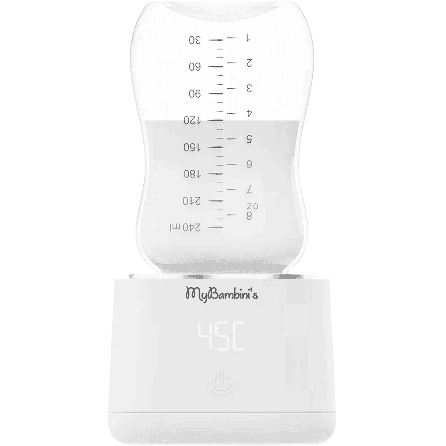 MyBambini's Pro™ draagbare flessenwarmer in wit