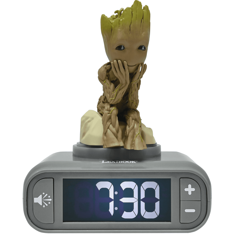 LEXIBOOK Galaxy Guardians of the - Groot wekker met 3D nachtlampje en speciale ringtones