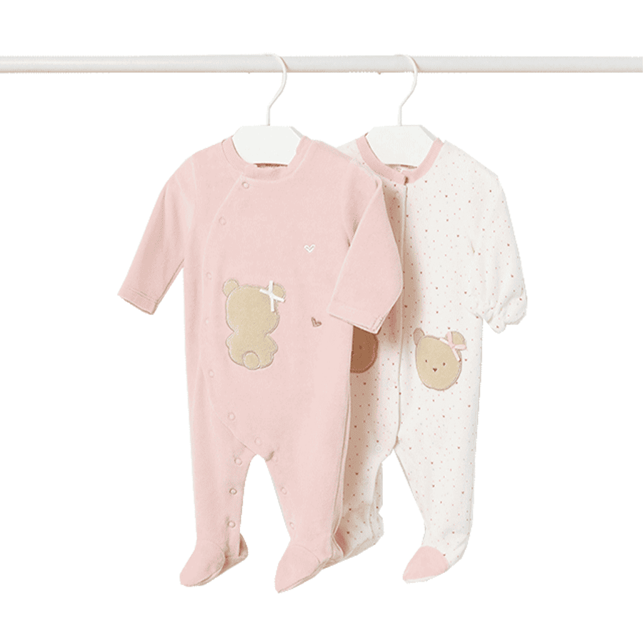 Mayoral Pack de 2 monos de dormir rosa 