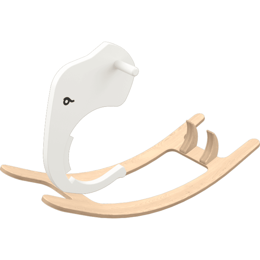 LEG & GO Stelaż słonika na biegunach, biały