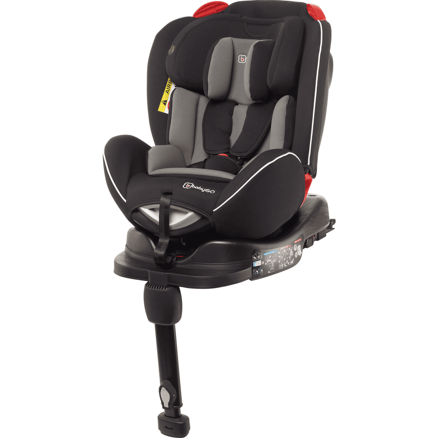 babyGO  Børnesæde Fixleg Rotation 360 Black 