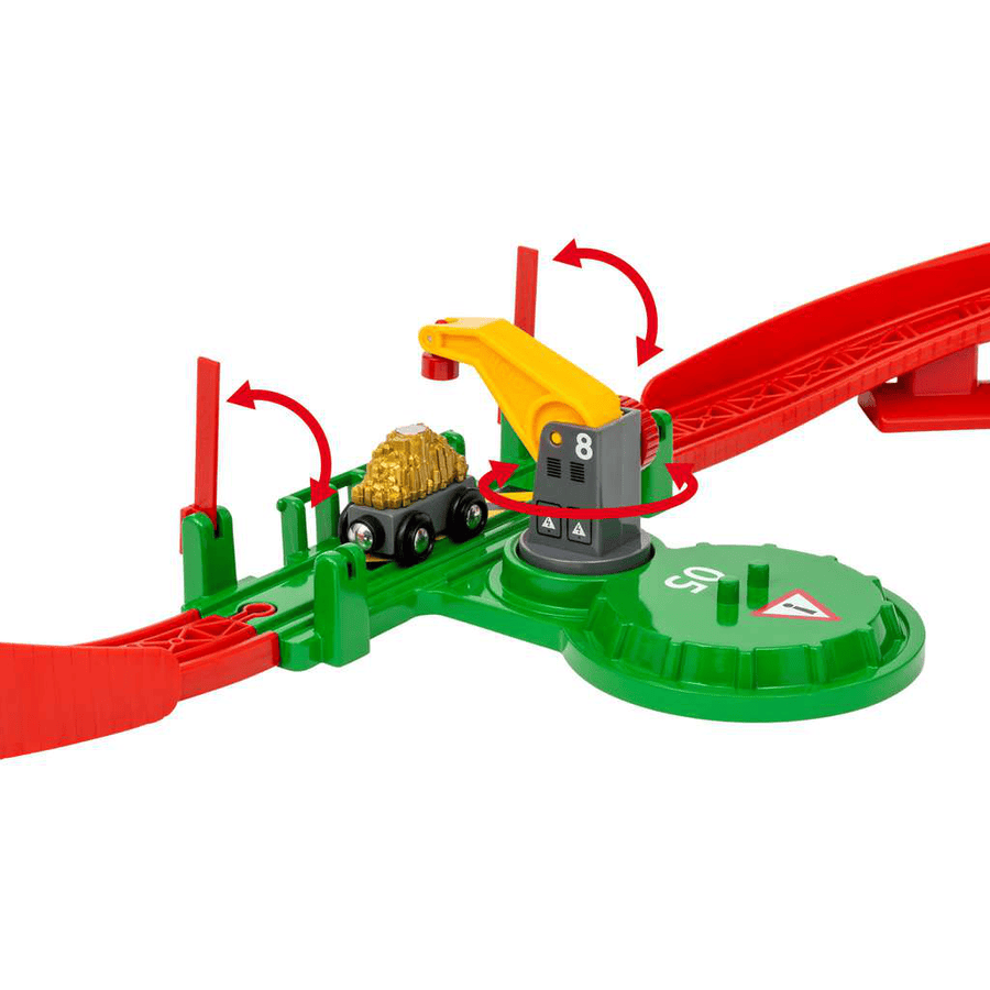 BRIO®WORLD Wooden Railway Mountain Freight Set Deluxe