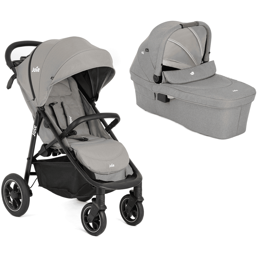 Joie Kinderwagen Set Literax Pro Air inklusive Babywanne Ramble XL Pebble