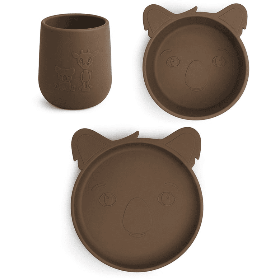 Nuuroo Judi Koala Sæt med 3 stk. porcelæn, Acorn
