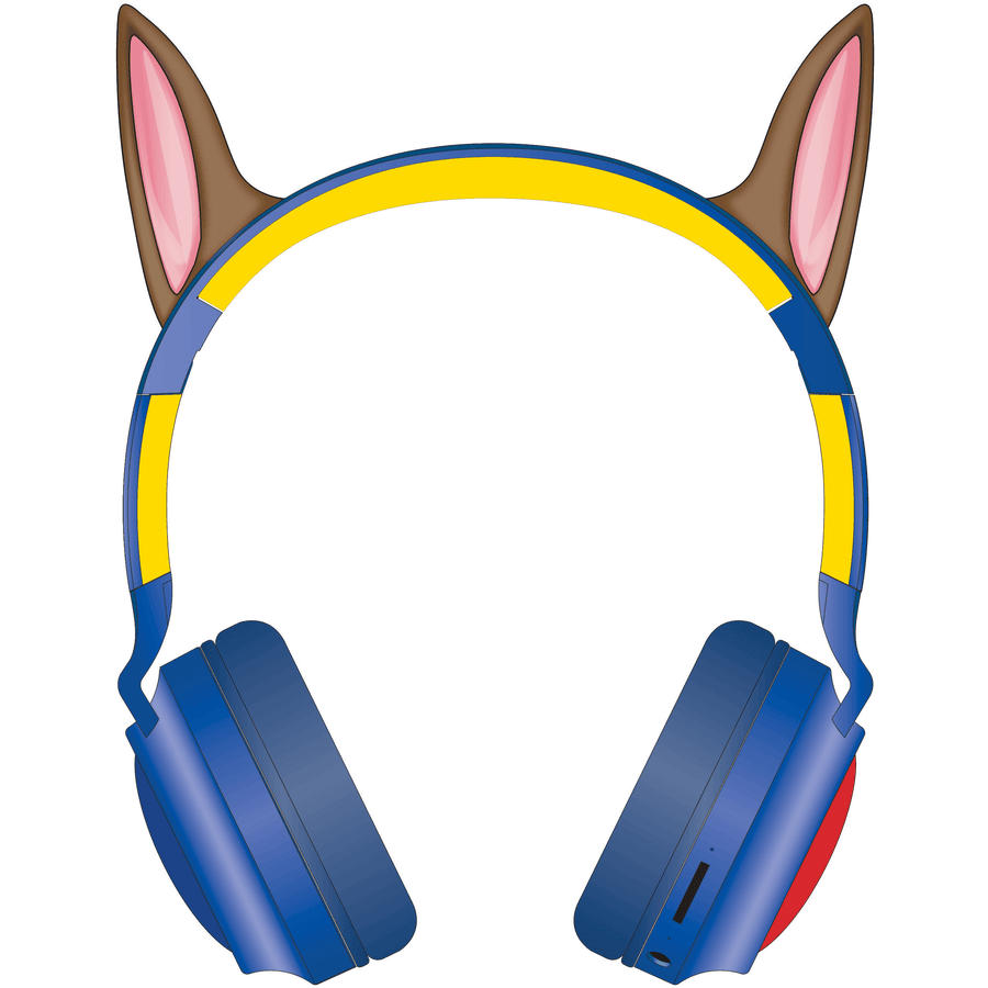 LEXIBOOK Auriculares plegables 2 en 1 Bluetooth y con cable de la Patrulla Canina 3D con control de volumen seguro