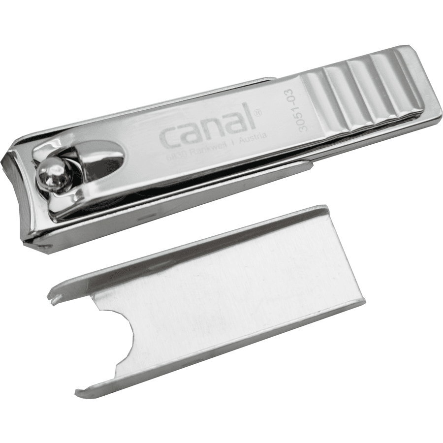 canal® Nagelknipser mit Auffangschale vernickelt 6 cm
