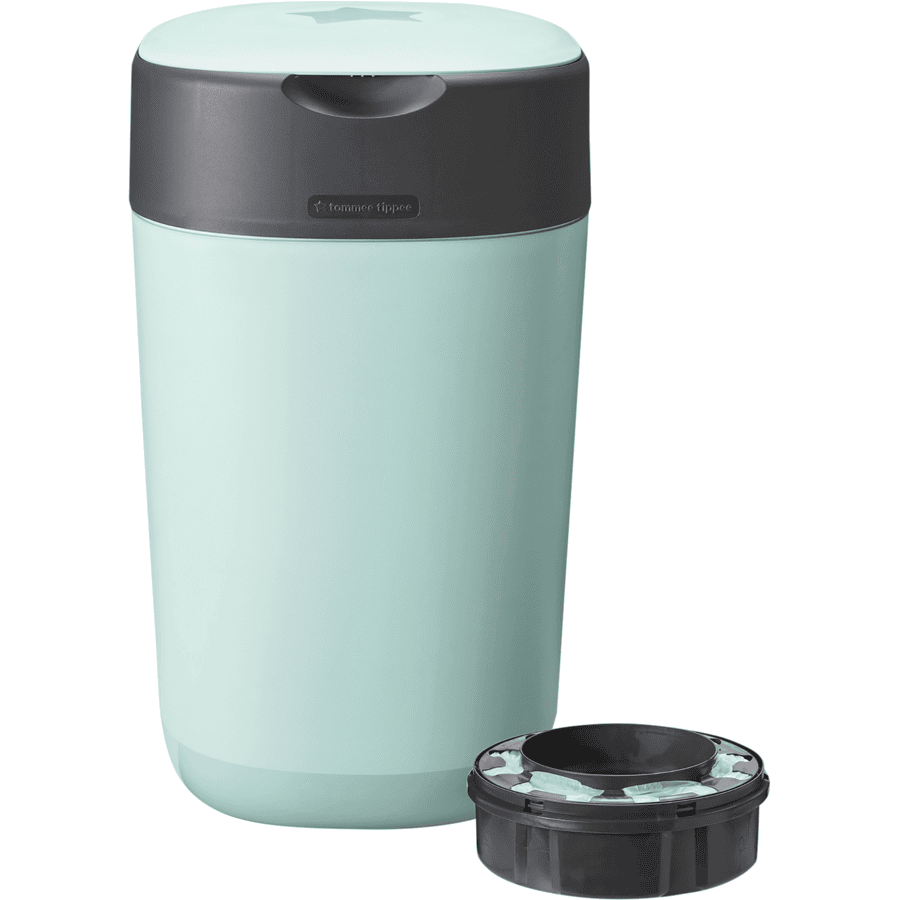 Tommee Tippee Contenedor de pañales Twist & Click Advanced con cassettes antibacterianos Greenfilm verde