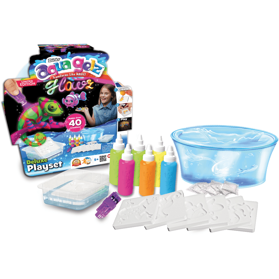 Simba Jeu de bricolage enfant gel colorant Aqua Deluxe Glowz