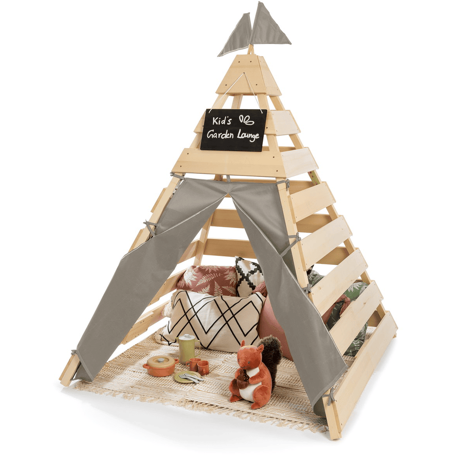 MUDDY BUDDY® Tenda da esterno per bambini "Dreamer, legno/grigio