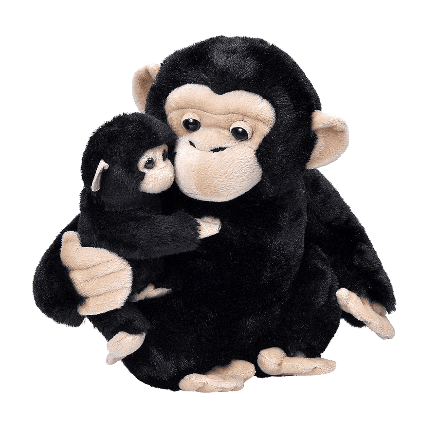 Republic Knuffel mama en baby chimpansee | pinkorblue.nl