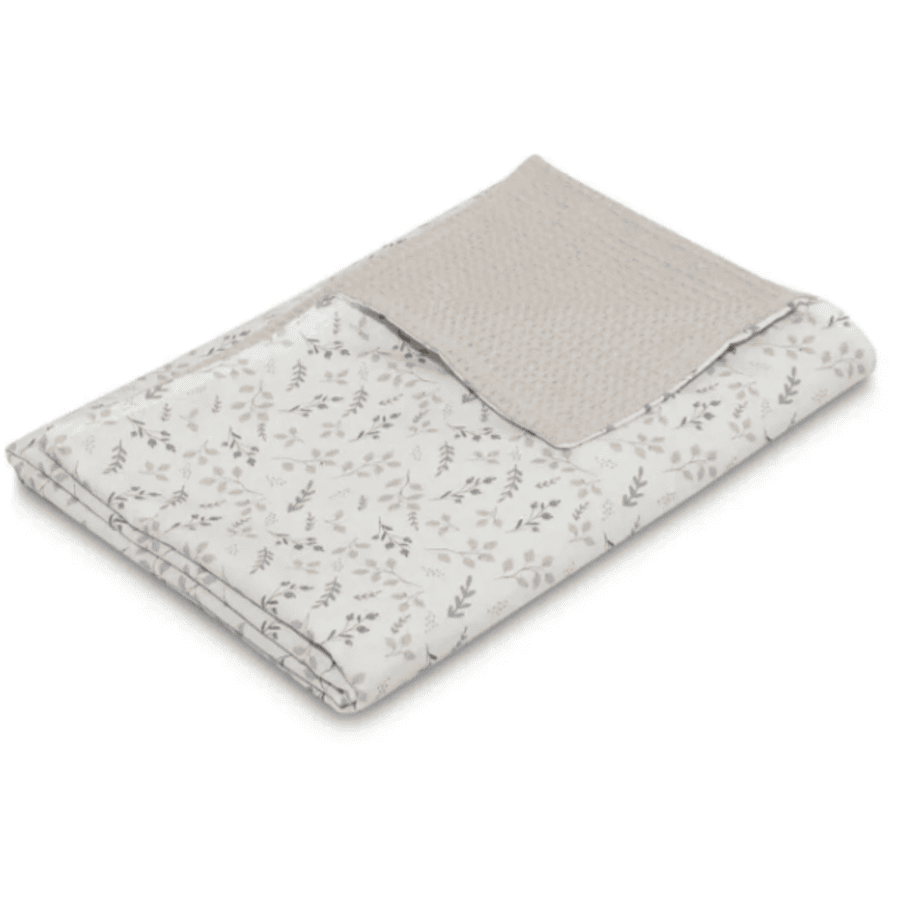 ULLENBOOM Babydeken & Knuffeldeken Wafel Floral Sand 70 x 100 cm