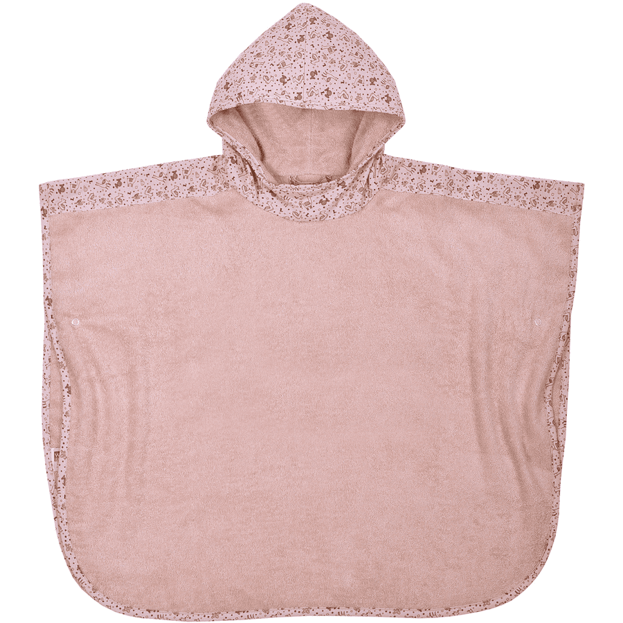 WÖRNER SÜDFROTTIER Poncho da bagno alamas rosa antico 60 x 75 cm 