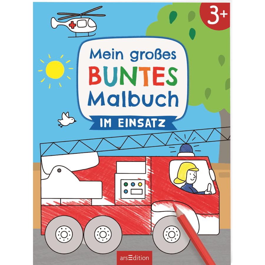 arsEdition Mein großes buntes Malbuch - Im Einsatz