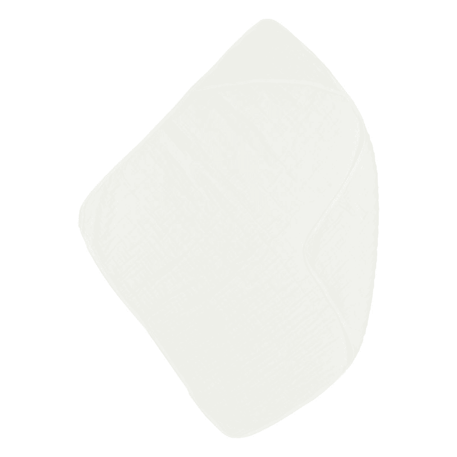 MEYCO Musslin Handduk med huva Uni Off white 80 x 80 cm