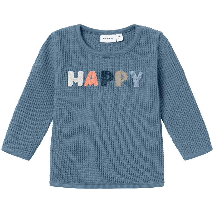 name it Sweater Nbmhumas Provinciaal Blauw