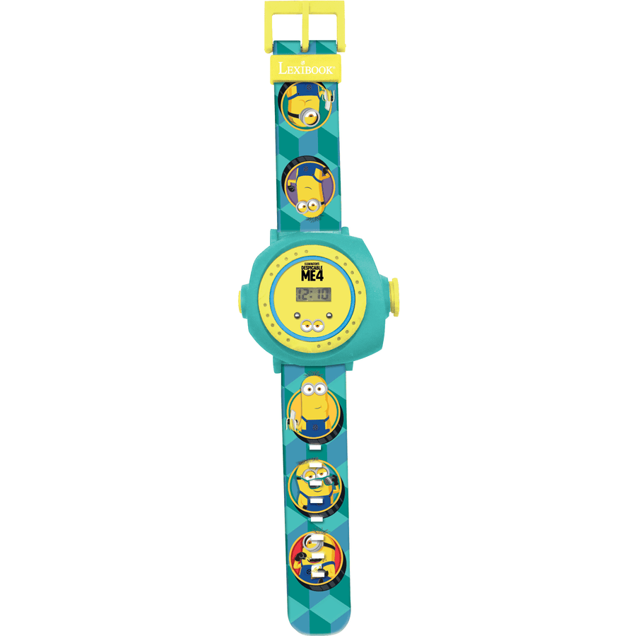 LEXIBOOK Horloge de projection numérique Minions avec 20 images à projeter