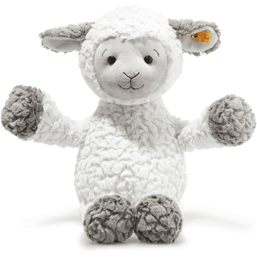 Steiff Soft Cuddly Friends Lam Lita hvid/brun-grå, 45 cm