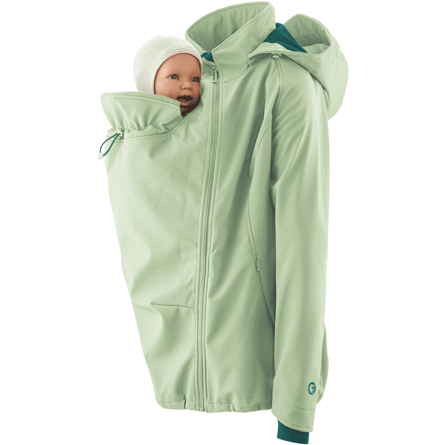 mamalila Softshell-Draagjas Allrounder lichtgroen