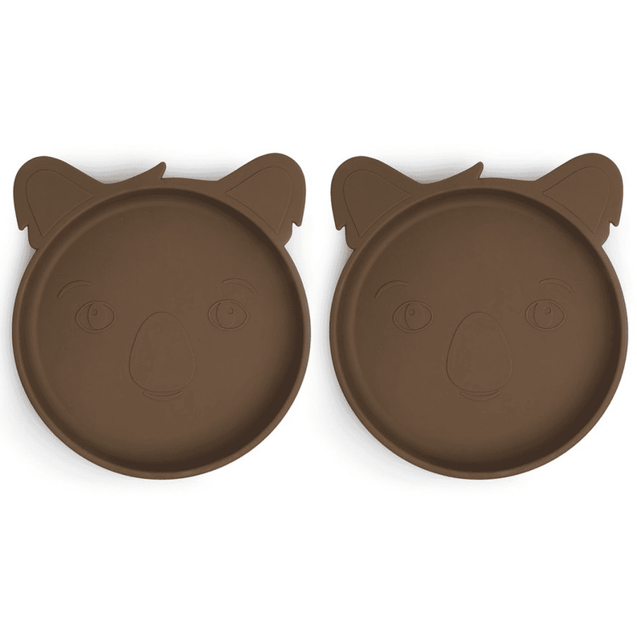 Nuuroo Siliconen bord Akila Koala 2 stuks, eikel