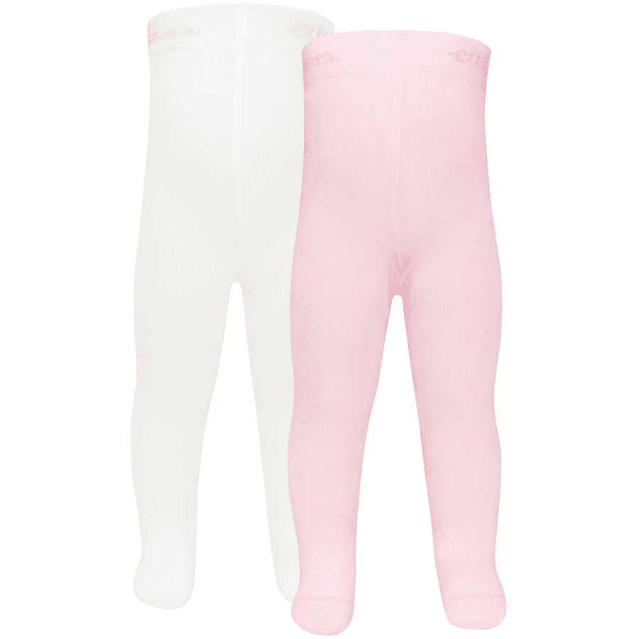 Ewers Collants pack de 2 unis bébé rose 