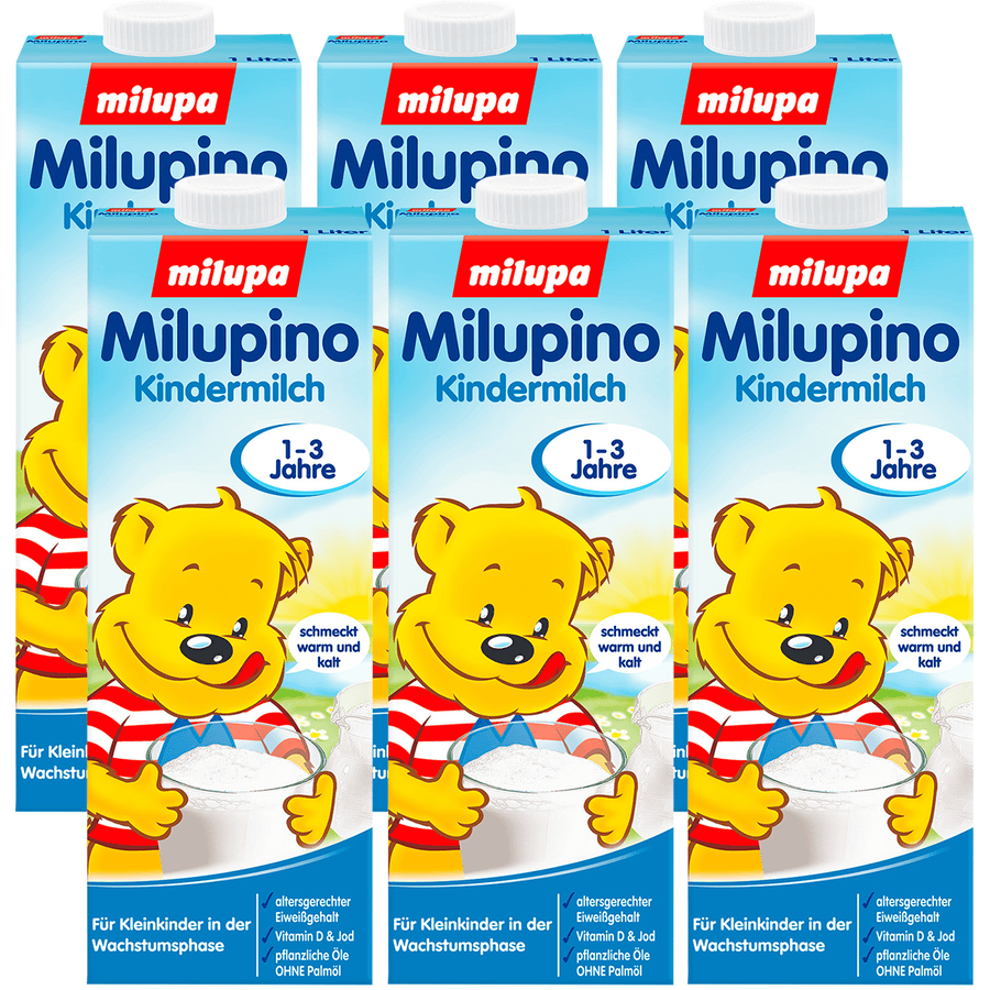 Milupa Kindermilch Milupino trinkfertig 6 x 1 l 1 bis 3 Jahre