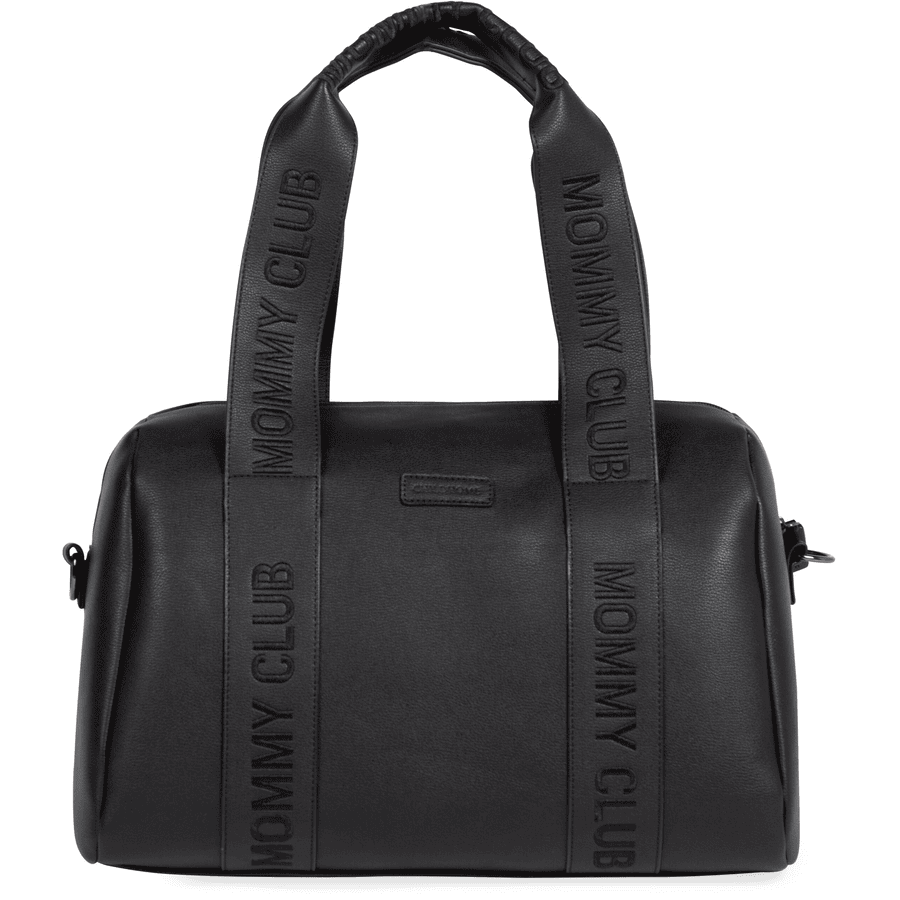 CHILDHOME Mommy Bolso cambiador Club Signature Simili Piel negro