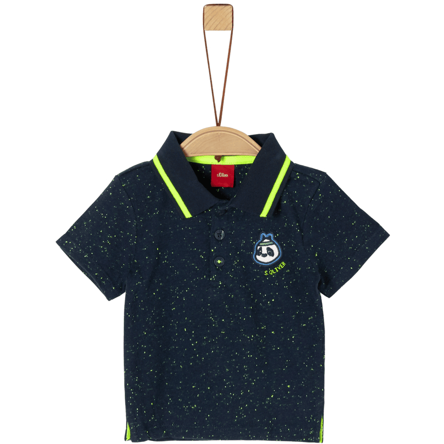 s. Olive r Poloshirt Navy Melange