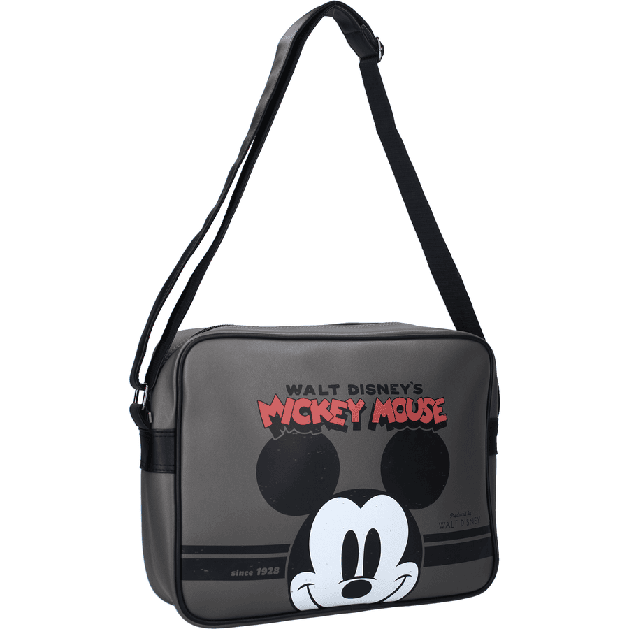 Kidzroom Taška přes rameno Mickey Mouse There's Only One Logo šedá 