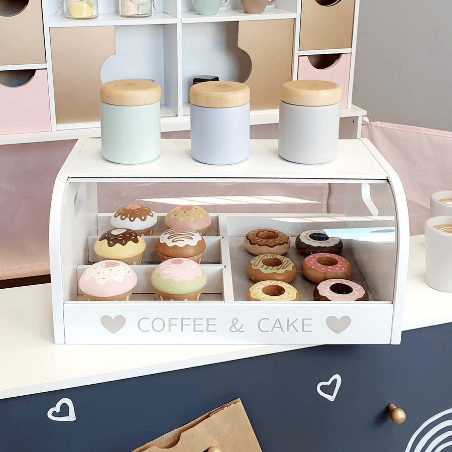 MUSTERKIND® Coffee and Cake Box Vanilla, white/multicolored