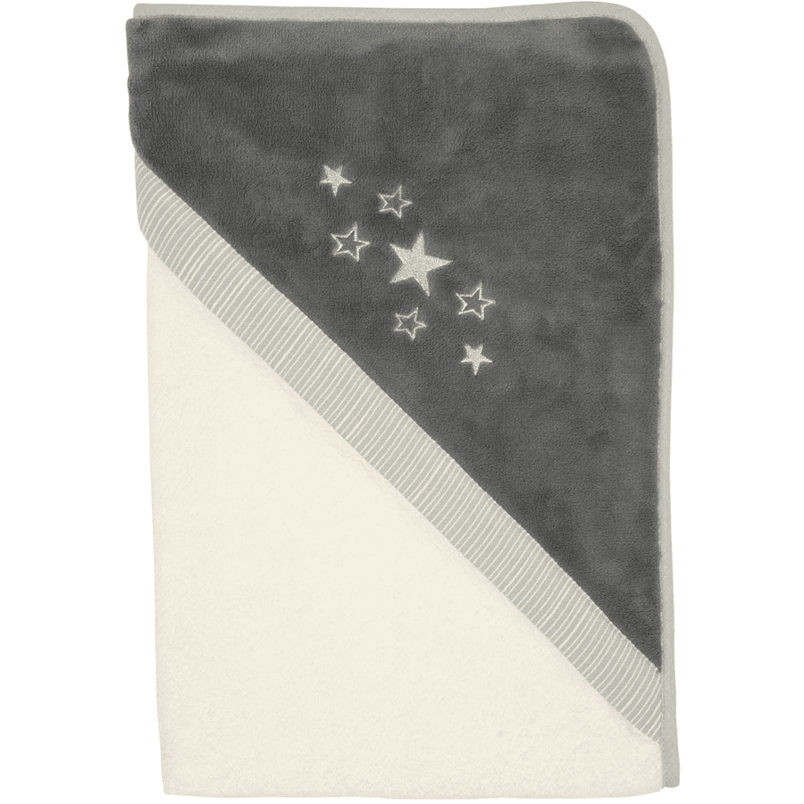 Be Be Be 's Collection håndklæde med hætte Star Grey