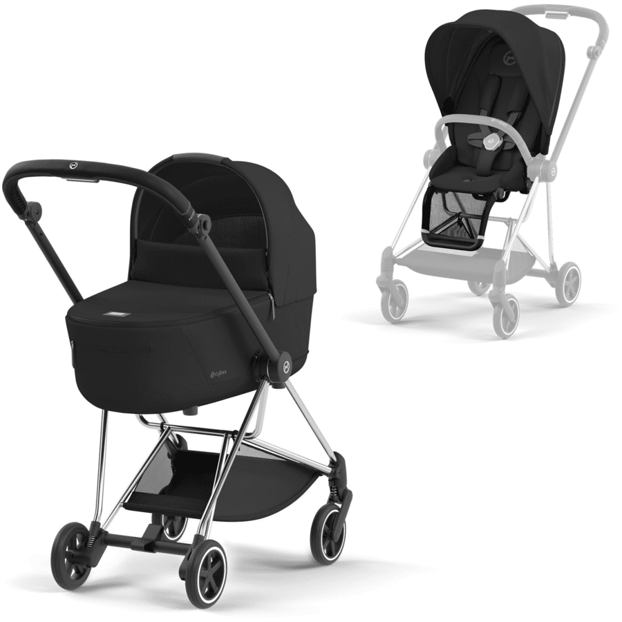 cybex PLATINUM Kombikinderwagen New Mios Chrome Black Sepia Black