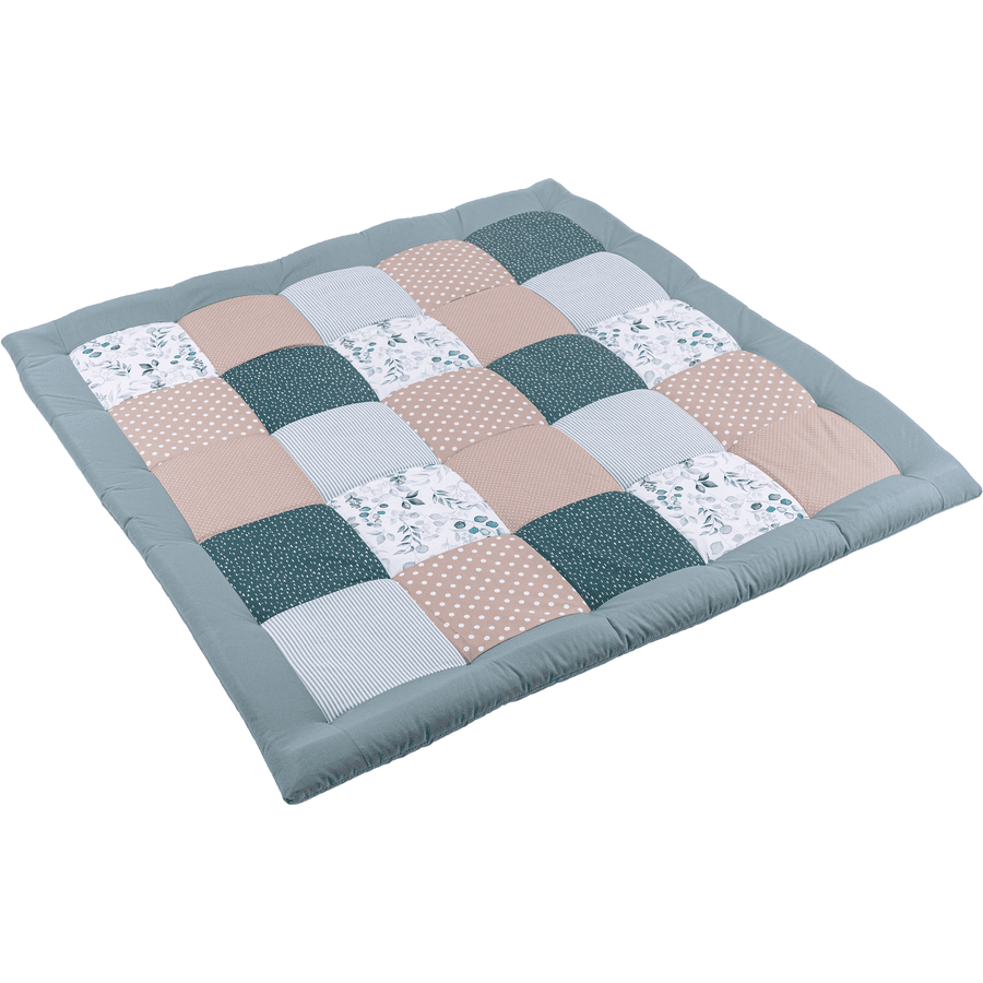 Ullenboom Tapis d'éveil matelas de parc bébé eucalyptus 120x120 cm 