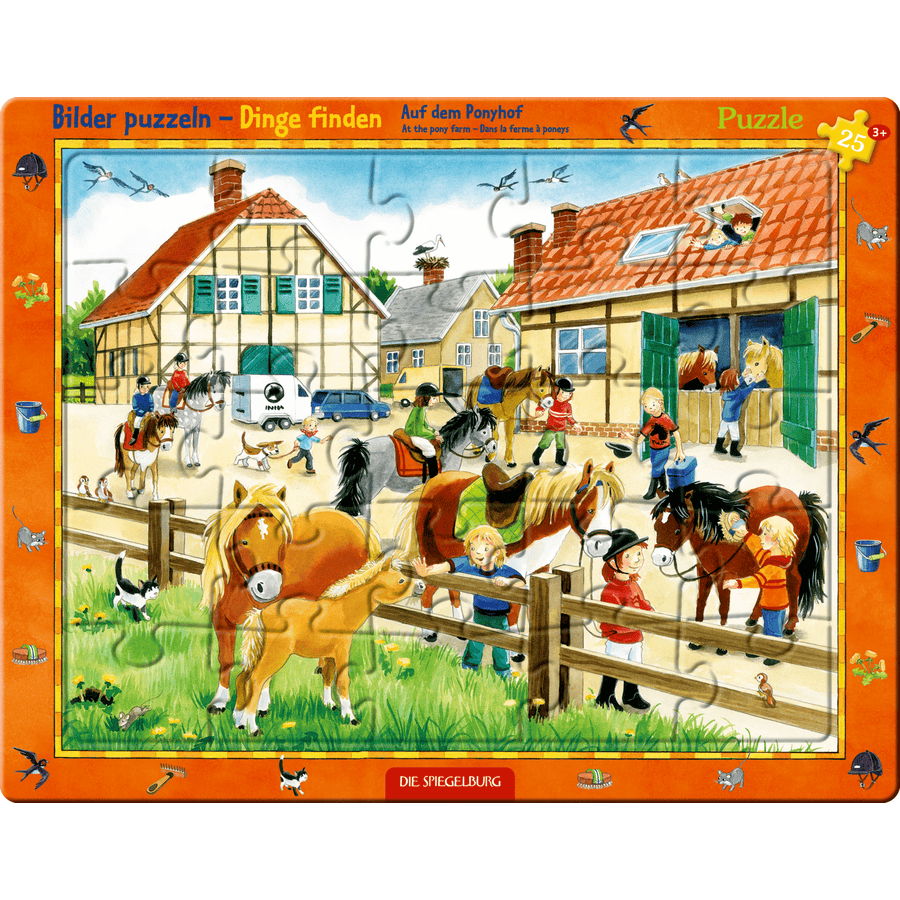 SPIEGELBURG COPPENRATH Puzzle rompecabezas Granja ponis (25 piezas)
