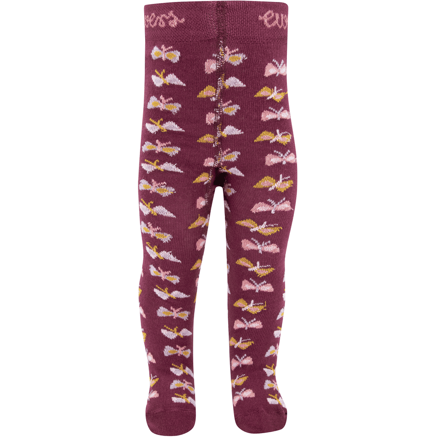 Ewers Collants bébé papillons marron 