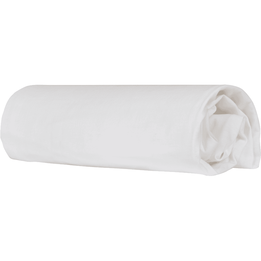 Roba Stræklagen Jersey safe sleeping® hvid 70x140 cm / 60x120 cm